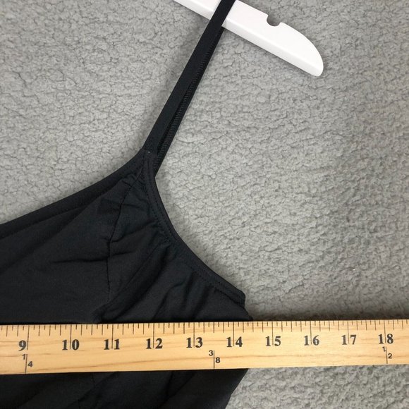 It Figures Women's 10 Swim Dress One Piece Swimsuit Padded Black A-Line Flowy - Picture 6 of 16